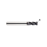 Plain Shank EMC76,Flat Shank EMD61 , Carbide, 4 Flute Stub Length Corner Radius V7 MILL INOX End mills